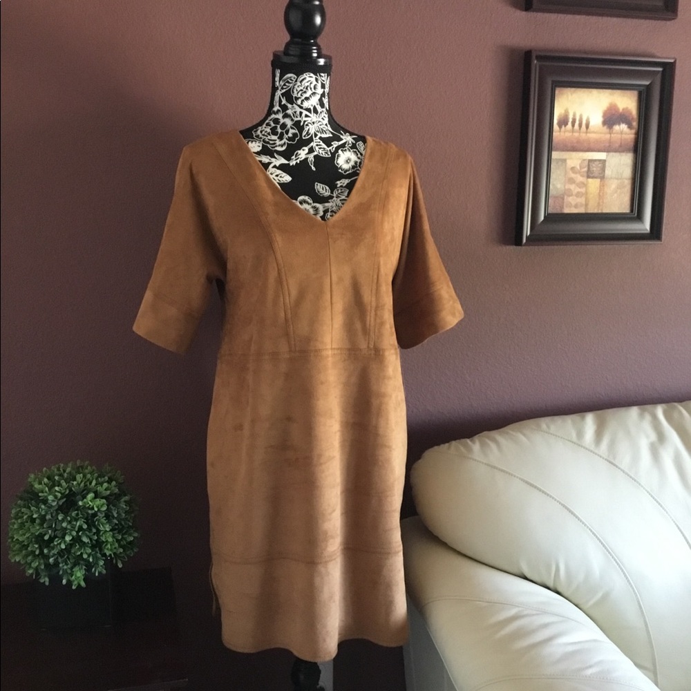Vince Camuto Faux Suede Dress